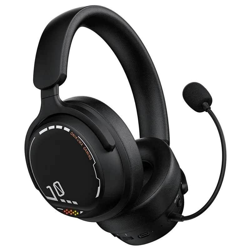 ONIKUMA GT886 Gaming Headset 2.4G Wireless Bluetooth-compatible Wired 3 Modes PC Headphone with Detachable Microphone - Black