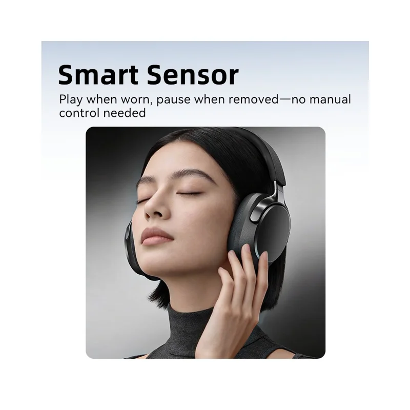 EL-GT5 Wireless Bluetooth-compatible Headphone ANC Noise Cancelling 140H Playtime Headset for Gaming Music - Blue