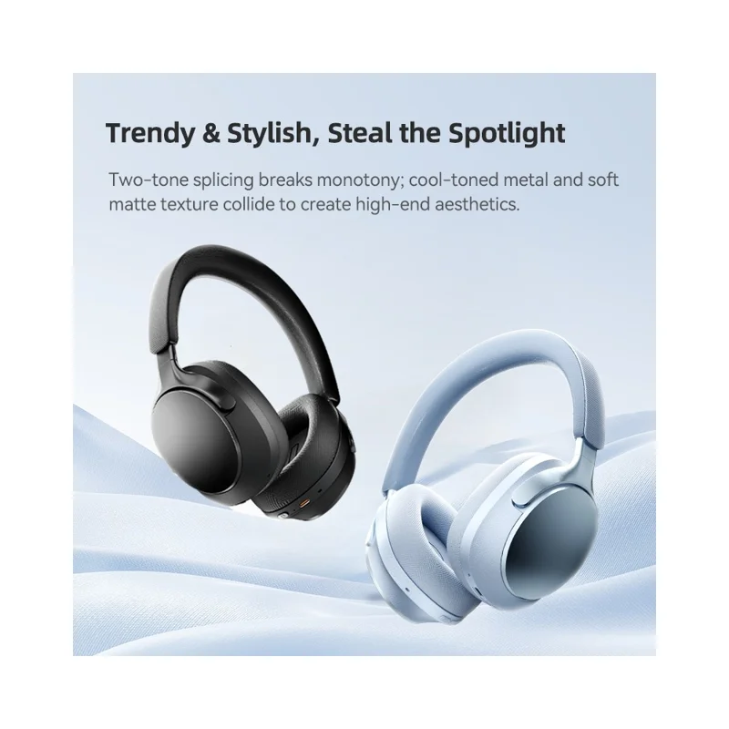 EL-GT5 Wireless Bluetooth-compatible Headphone ANC Noise Cancelling 140H Playtime Headset for Gaming Music - Blue
