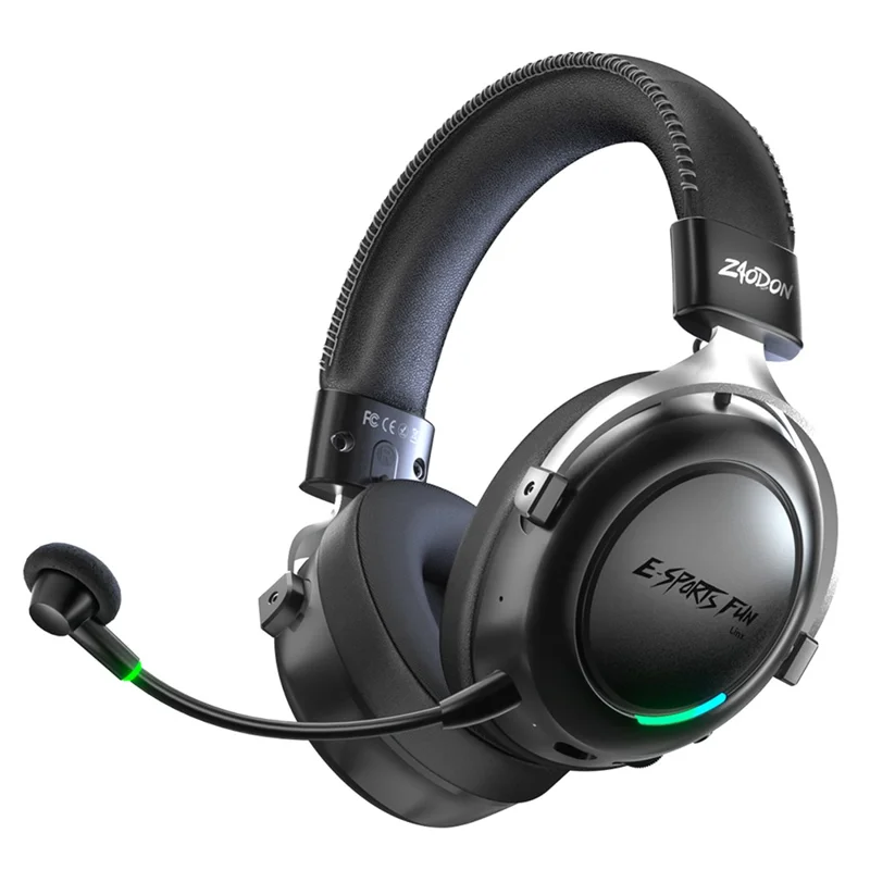 ZAODON LinX G5 Wireless Gaming Headset Bluetooth-compatible 6.0 4-Mode 7.1 Virtual Surround Sound - Black