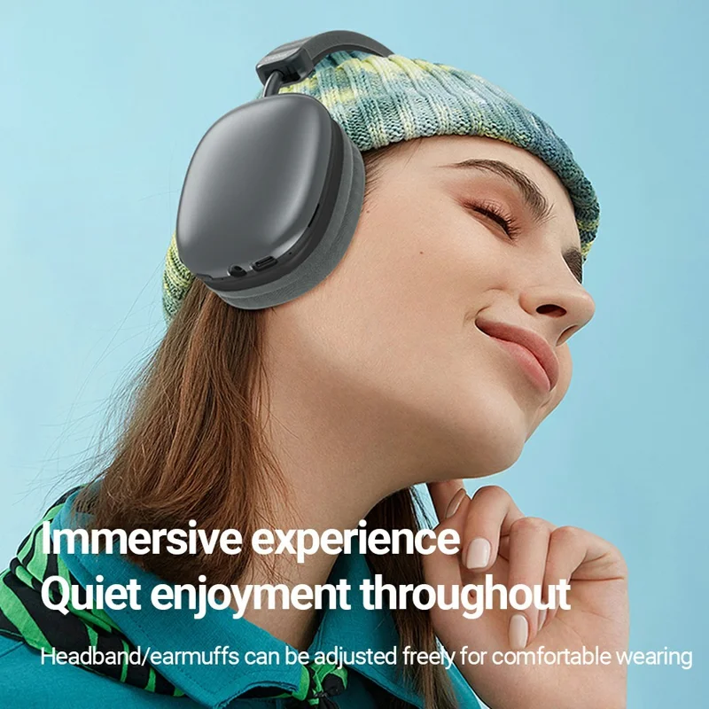CELEBRAT A39 Kabellose Over-Ear-Kopfhörer HiFi Stereo Bluetooth-kompatibel 5.4 Kabelgebundener Headset - Silber