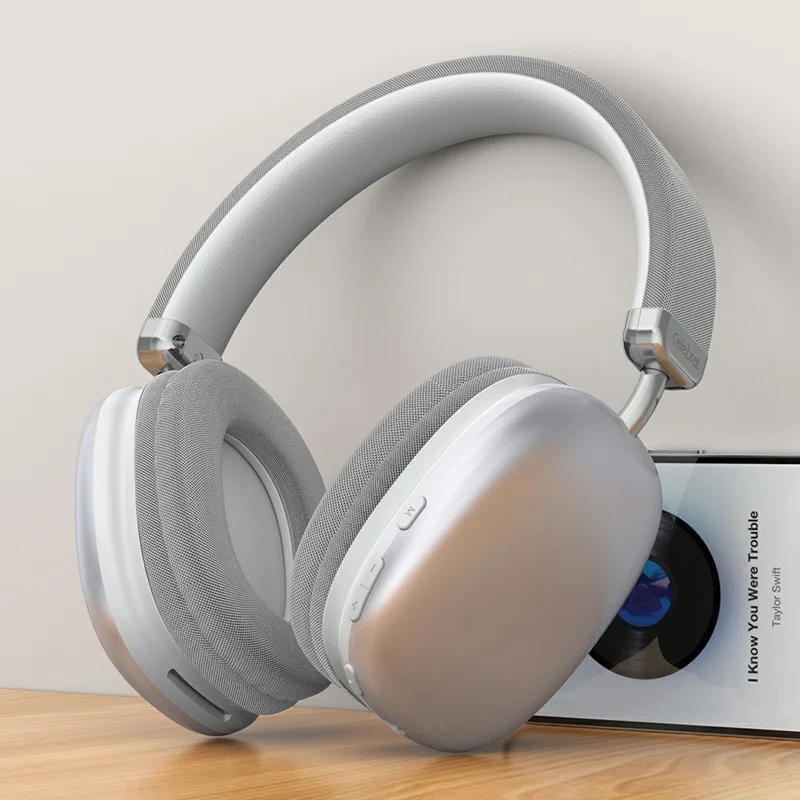 CELEBRAT A39 Kabellose Over-Ear-Kopfhörer HiFi Stereo Bluetooth-kompatibel 5.4 Kabelgebundener Headset - Silber