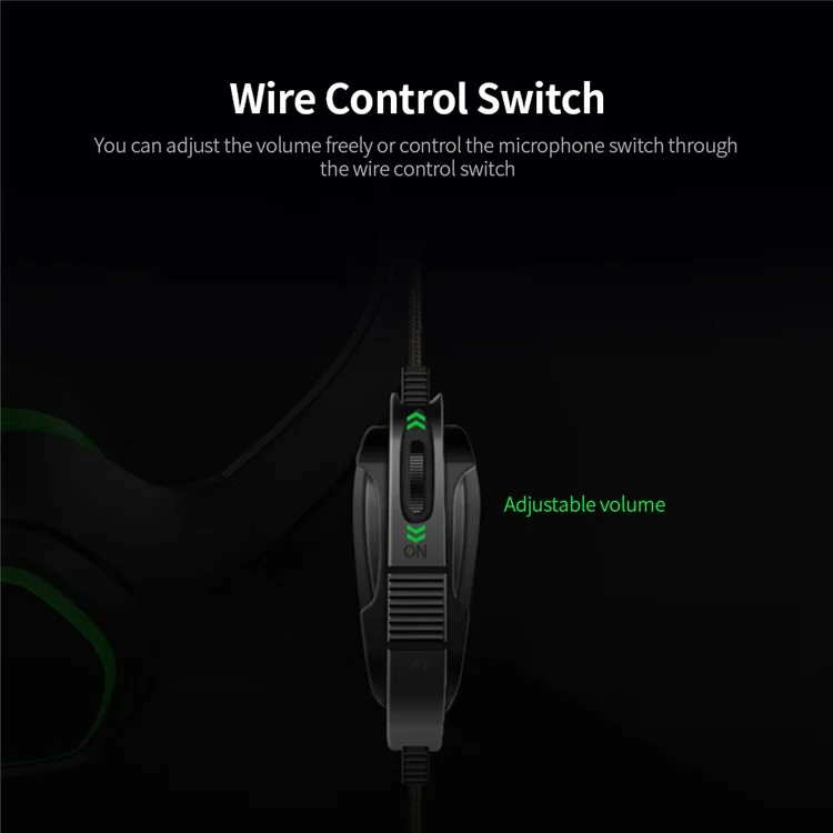 IPEGA PG-R006 Professional 3.5mm Wired Stereo Headset Music Gaming Headphone with Microphone for PS4 PC Phone - Green