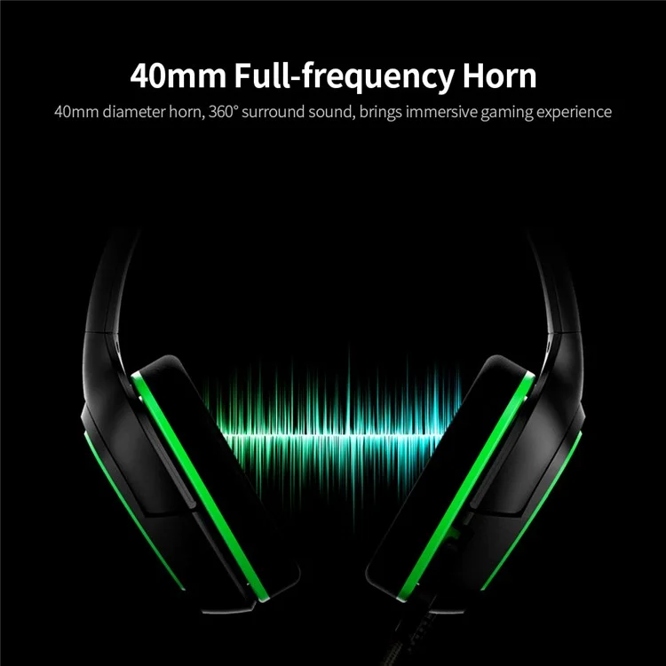 IPEGA PG-R006 Cuffie da Gioco Auricolare Stereo da 3,5 mm Professionista Con Microfono Per PS4 PC Telefono - Verde