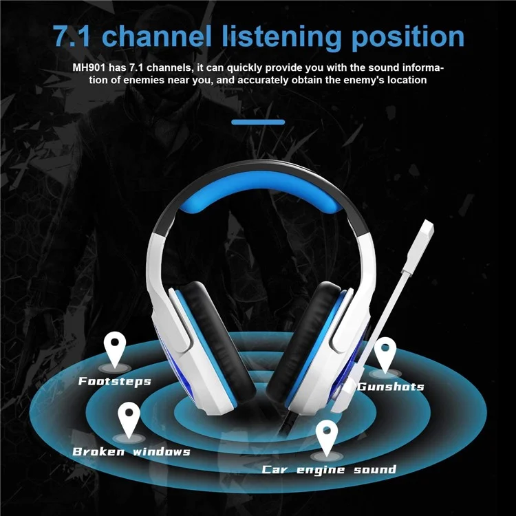 Anivia MH901 Kopf Montiert USB Wired Stereo 7.1 Surround-sound E-sport-kopfhörer-computer-gaming-headset