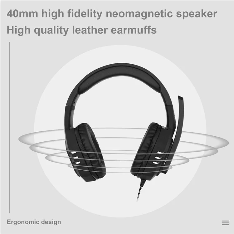 ANIVIA AH38 Casque de Cas de Casque Câblé Monvia Musique de Jeu Stéréo Ordinateur de Jeu Stéréo