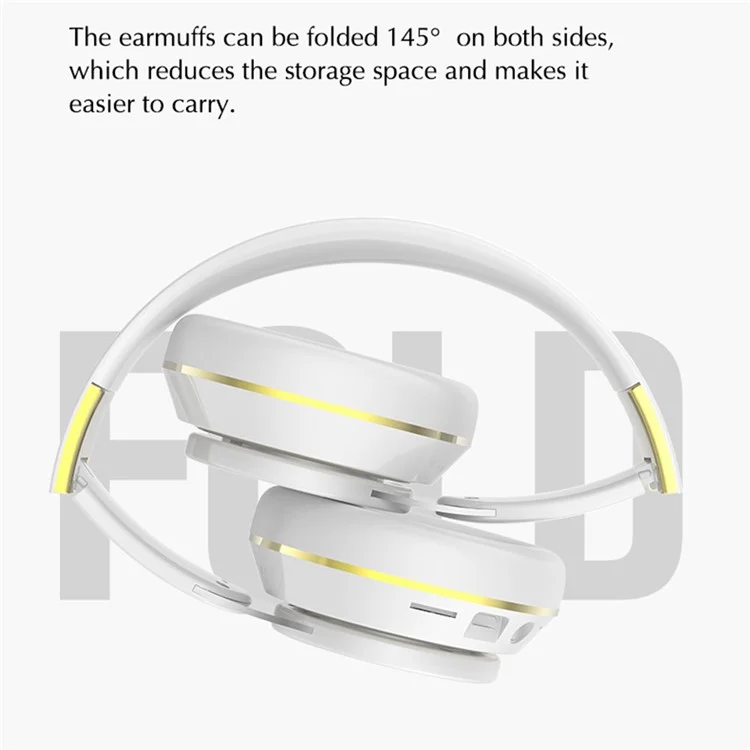 GN-25 Bass Over-head Casque Stéréo Casque Bluetooth Écouteur avec Diaphragme Vibrant de 40 mm et Prise Audio 3,5 mm - Rouge