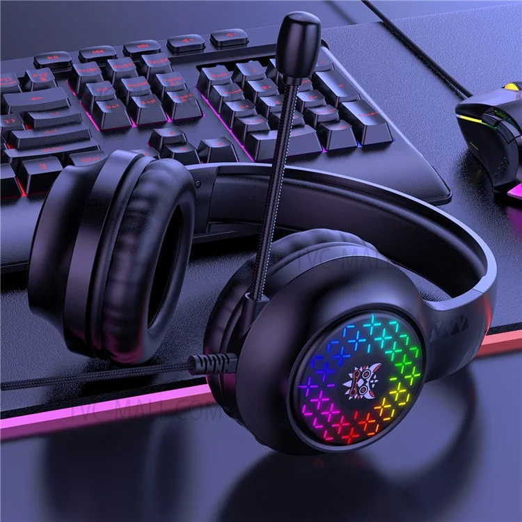 ONIKUMA X7 Pro Gaming Headset Wired Computer Headphone with Microphone for PC Xbox PS4, RGB Light