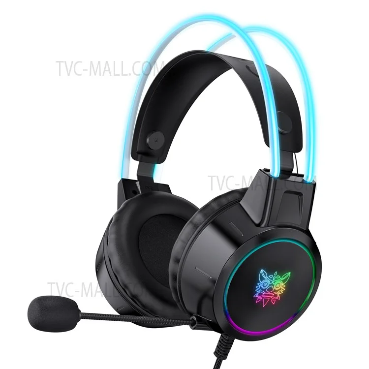 ONIKUMA X15 Pro Gaming Headset Cuffie da gioco cablate 3,5 mm con effetto di illuminazione RGB surround sound