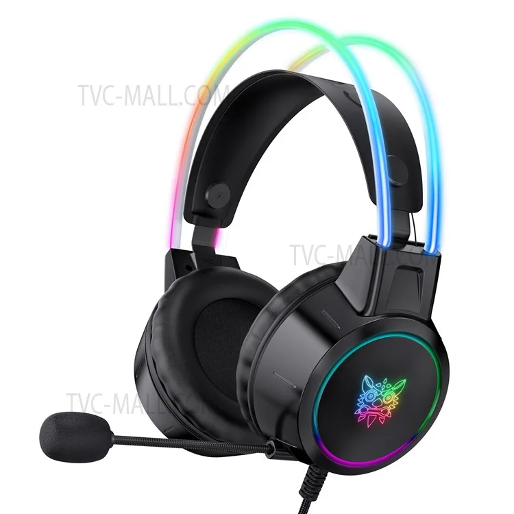 ONIKUMA X15 Pro Gaming Headset Cuffie da gioco cablate 3,5 mm con effetto di illuminazione RGB surround sound