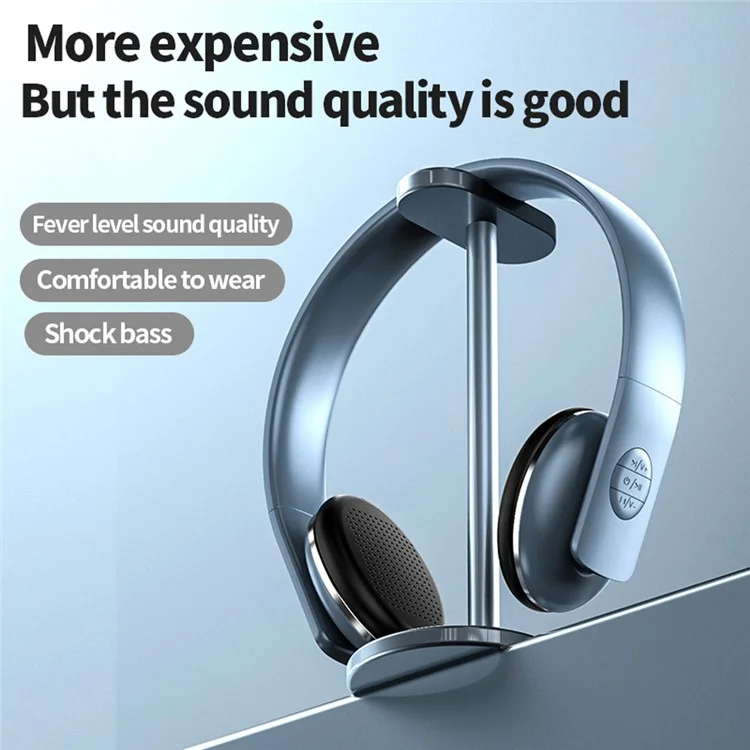 A50 Bass Stereo Wireless Headphone HIFI USB Fast Charging Bluetooth-compatible FM  Microphone Earphone Headset (CE Certificated) - White