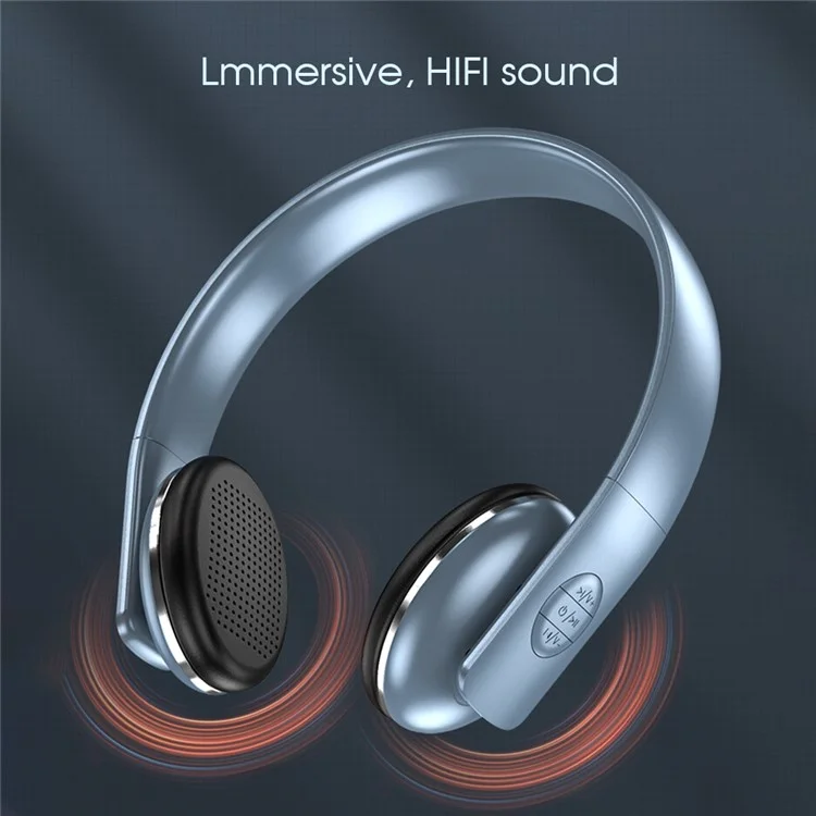 A50 Bass Stereo Wireless Headphone HIFI USB Fast Charging Bluetooth-compatible FM  Microphone Earphone Headset (CE Certificated) - White