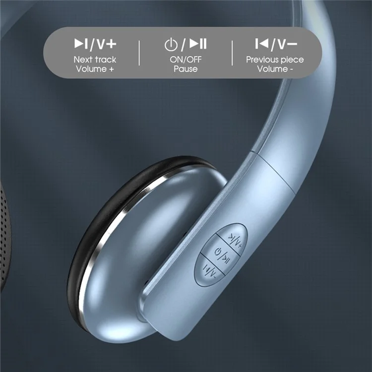 A50 Bass Stereo Wireless Headphone HIFI USB Fast Charging Bluetooth-compatible FM  Microphone Earphone Headset (CE Certificated) - White
