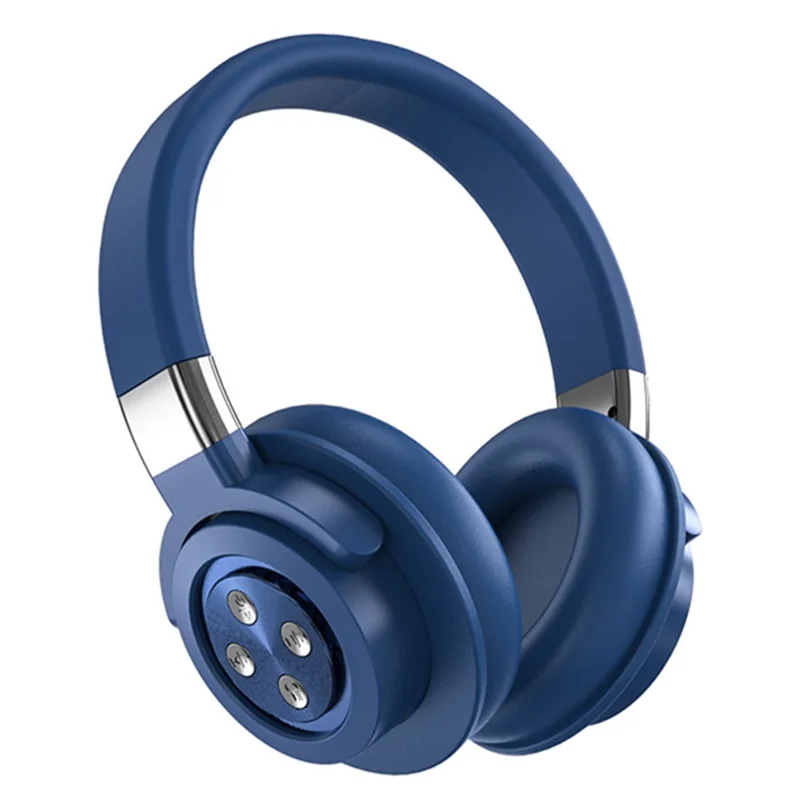 A51 Gaming Headset Bluetooth-compatible Audio Wireless Headphone with Microphone for PC Laptops HiFi Earphone Support USB Charging - Blue