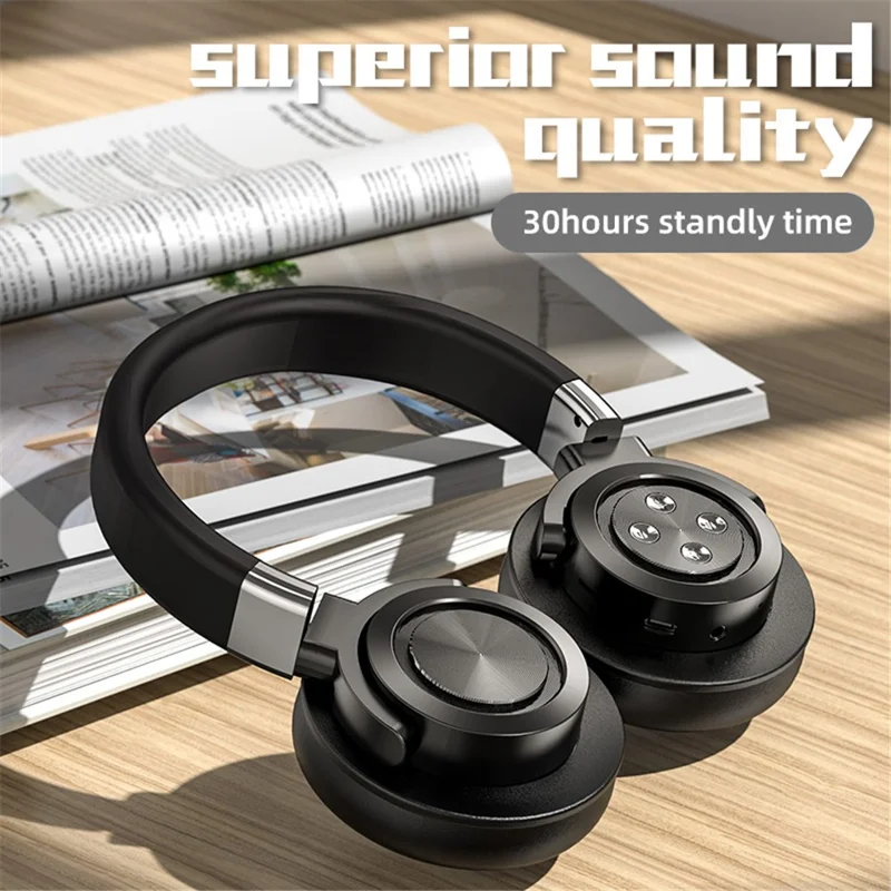 A51 Gaming Headset Bluetooth-compatible Audio Wireless Headphone with Microphone for PC Laptops HiFi Earphone Support USB Charging - Blue