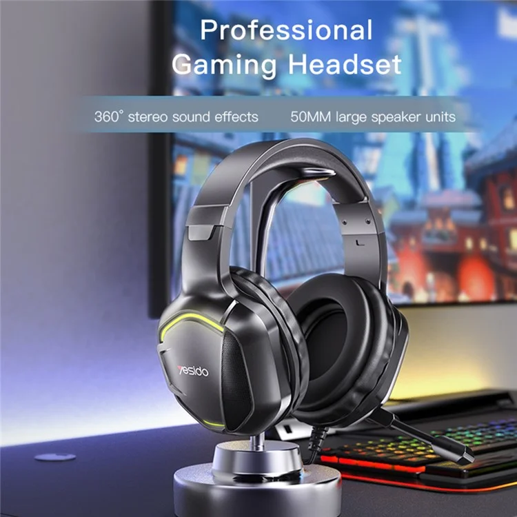 YESIDO EK01 Stereo Sound Gaming Headset Cuffie con microfono e design con luce a LED