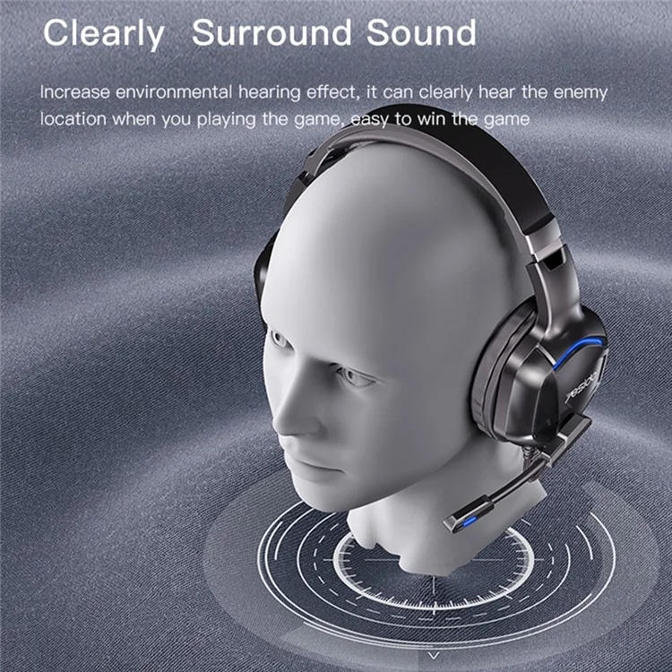YESIDO EK01 Stereo Sound Gaming Headset Cuffie con microfono e design con luce a LED