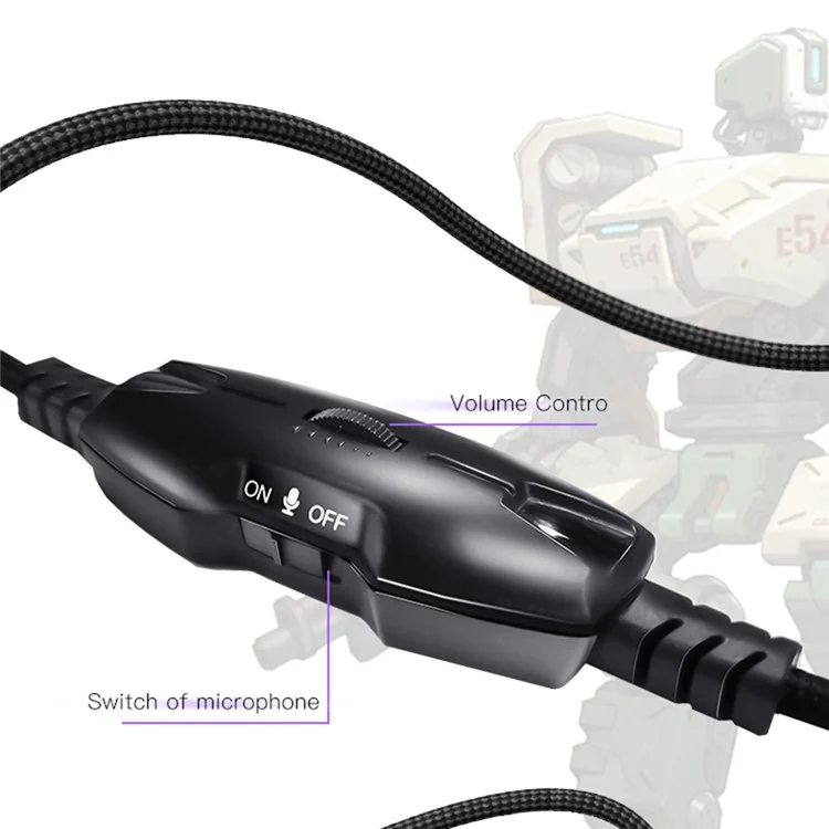 YESIDO EK01 Stereo Sound Gaming Headset Cuffie con microfono e design con luce a LED