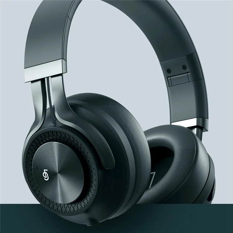 FINGERTIME Wireless Headset Foldable Bluetooth-compatible ANC Noise Cancelling Stereo Music Headphone - Blackish Green