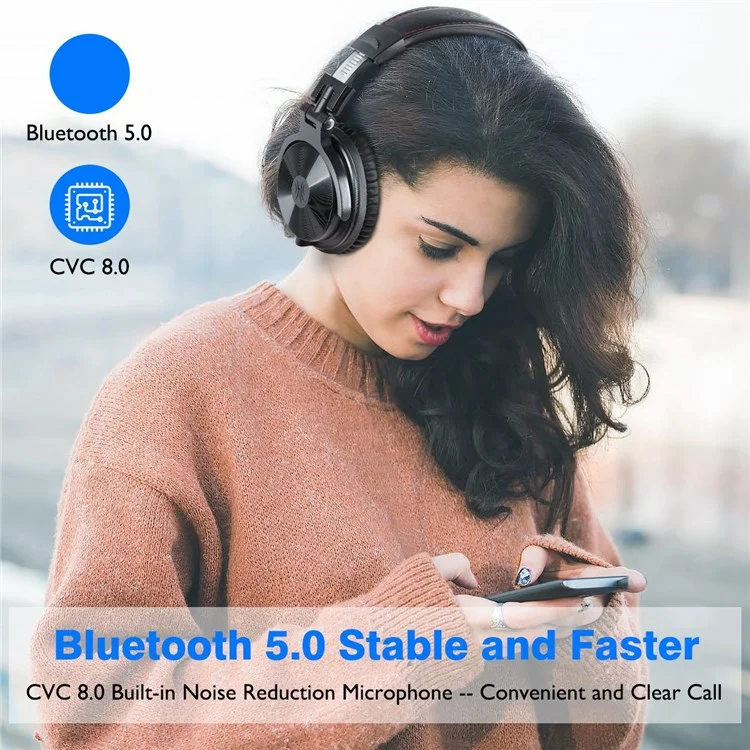 ONEODIO Pro-C Bluetooth Folding Wireless/Wired Headphone Stereo Music Gaming Monitoring Headset