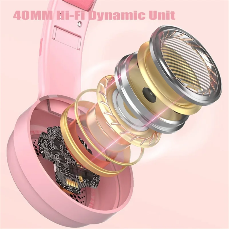 Y20 RGB Light Design Head-mounted Wired Bass Stereo Sound Headphone Computer Gaming Headset with Mic (CE Certificated) - White