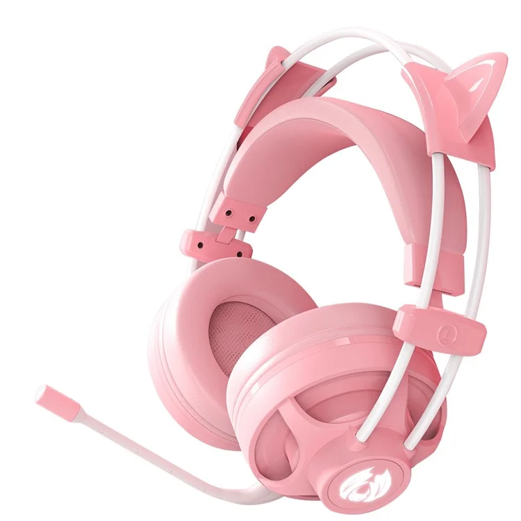 Batxellent H2 Monochrom Leuchtet Gaming Headset Kabel -kopfhörer Mit Katzenohren