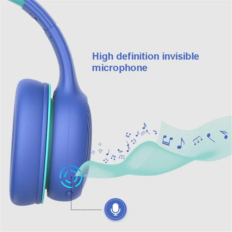 GORSUN E66 85 / 94dB Volume Limit Over-ear Bluetooth-compatible Headset Children Foldable Headphone - Black