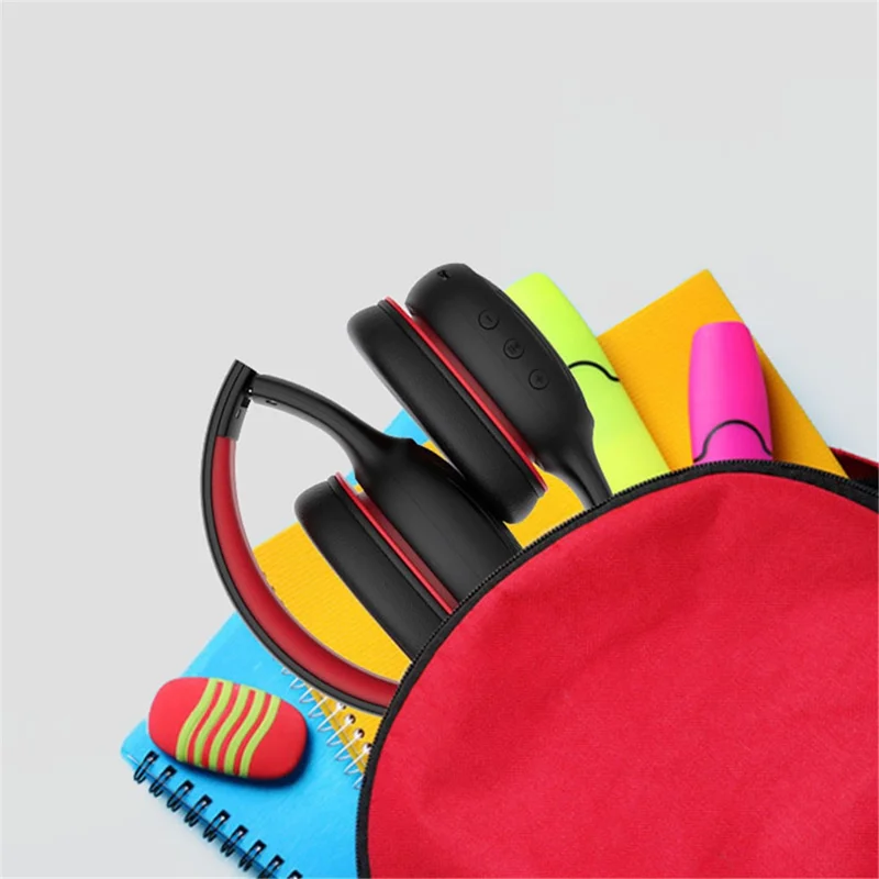 GORSUN E66 85 / 94dB Volume Limit Over-ear Bluetooth-compatible Headset Children Foldable Headphone - Black