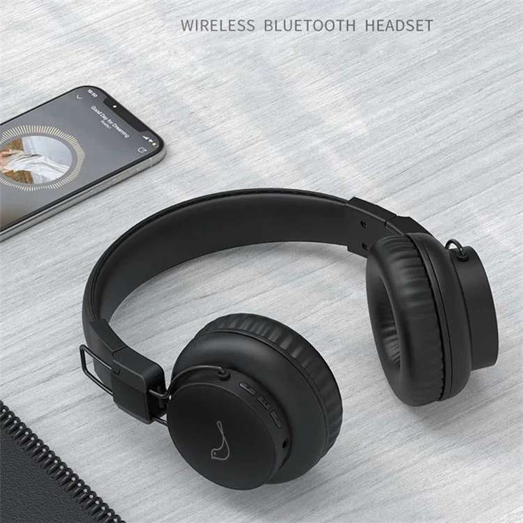GORSUN E92 Bluetooth-compatible Headphone Wireless Stereo Bass Sound Foldable Over-ear Headset with 3.5mm AUX Port