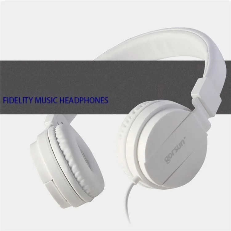 GORSUN GS-778 Cuffie Over-ear Cablate Stereo HiFi Sound Cuffie per bambini con spinotto AUX da 3,5 mm - Giallo