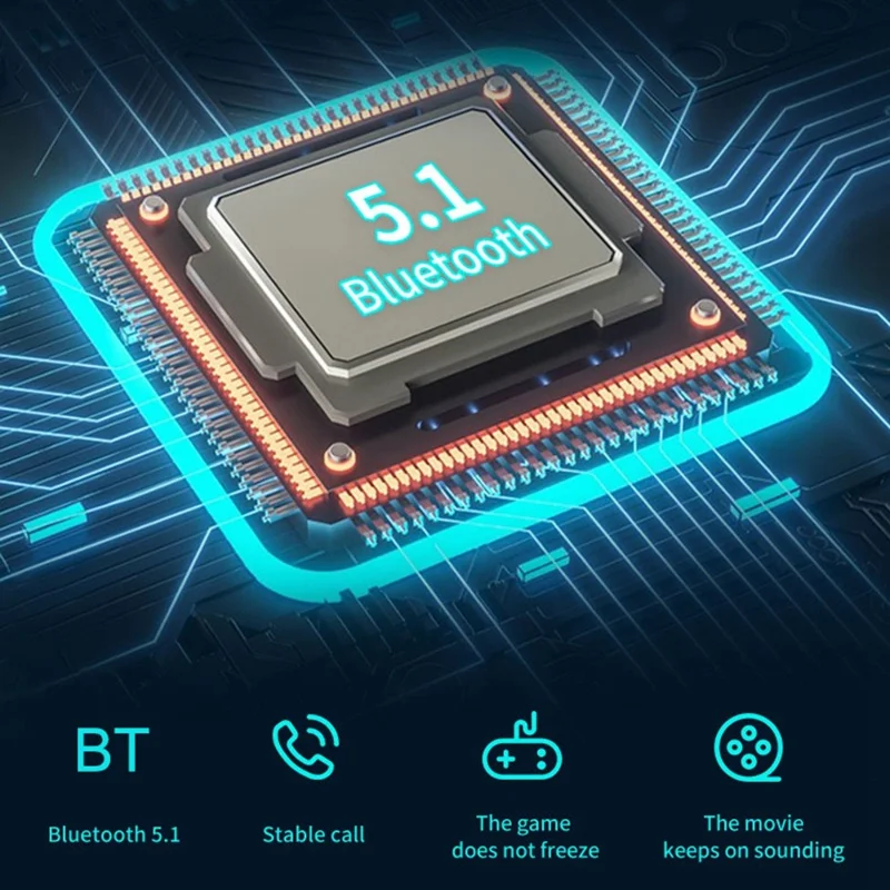 GORSUN E96 Folding Over-ear Headset Wireless Bluetooth-compatible Stereo Sound Sports Headphone - Black