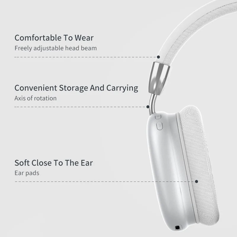 GORSUN E96 Folding Over-ear Headset Wireless Bluetooth-compatible Stereo Sound Sports Headphone - Black