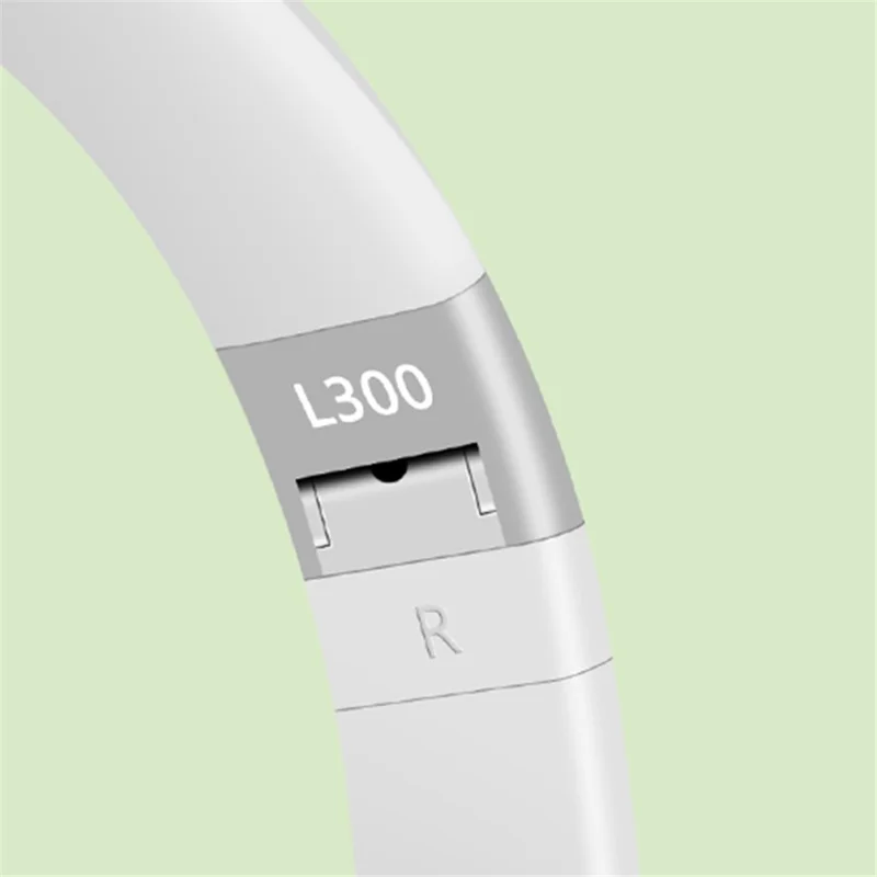 L300 Over-ear Wireless Headset Foldable Bluetooth-compatible 5.0 HiFi Stereo Sound Noise Cancelling Headphone - White