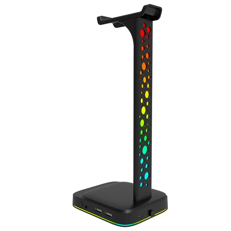 G2 RGB Stand Gaming Gaming Horme Affiliante Affioraggio Affari Appendiabiti Gancio Con 2 Caricabatterie USB e 9 Modalità Light