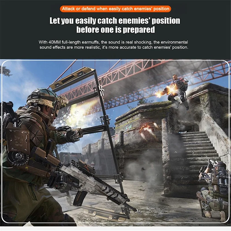 OVLENG OV-P1 Over-ear Computer Gaming Headset E-Sports 3.5mm Wired Headphone with Noise Reduction Microphone - Black  /  Red