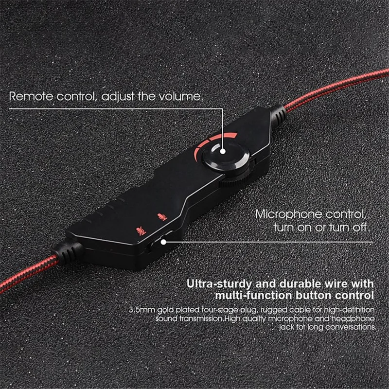 OVLENG OV-P30 Ergonomic Design E-sports Gaming Headphone 3.5mm Wired Over-Ear Headset with Rotation Microphone - Black
