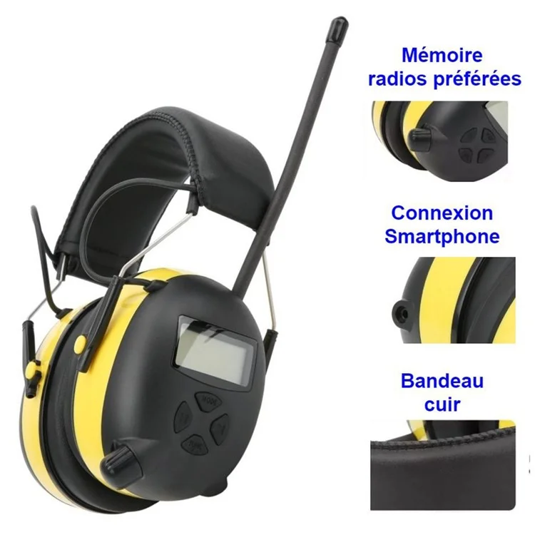 Outdoor Tactical Wired Headset AM / FM Noise Reduction Headphone with Audio Cable