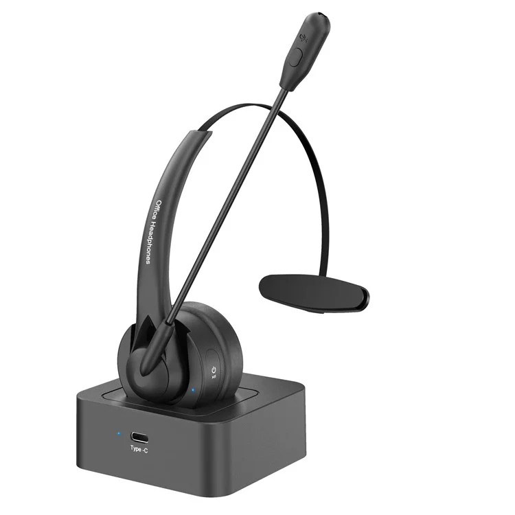 Fone de Ouvido Bluetooth Sem Fio de Ouvido Único OY131 Central de Atendimento ao Cliente com Base de Carregamento
