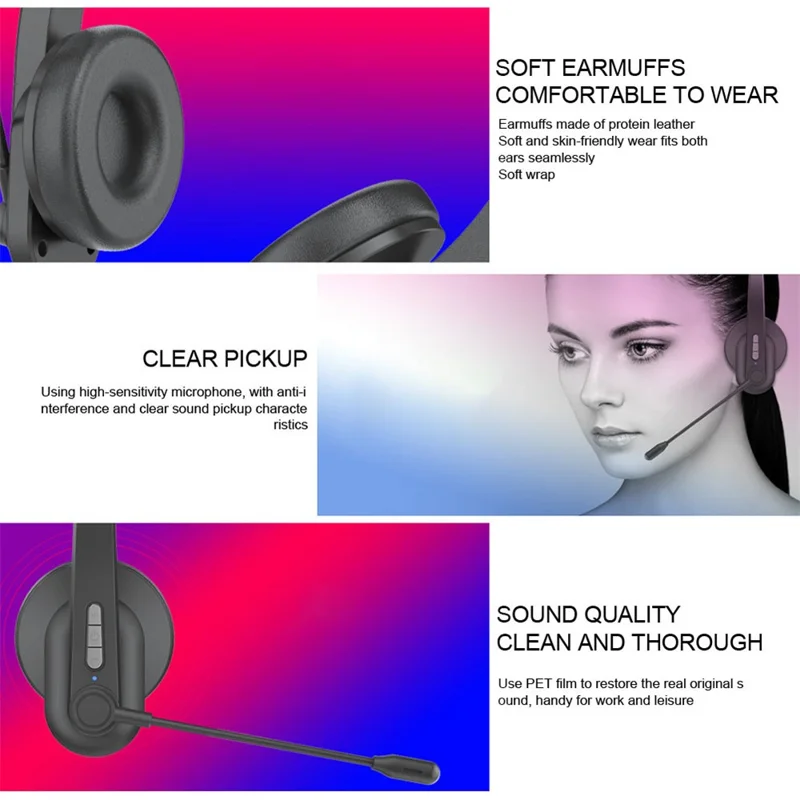 OY632 Noise-canceling Telephone Headset for Call Center Bluetooth-compatible Headphones
