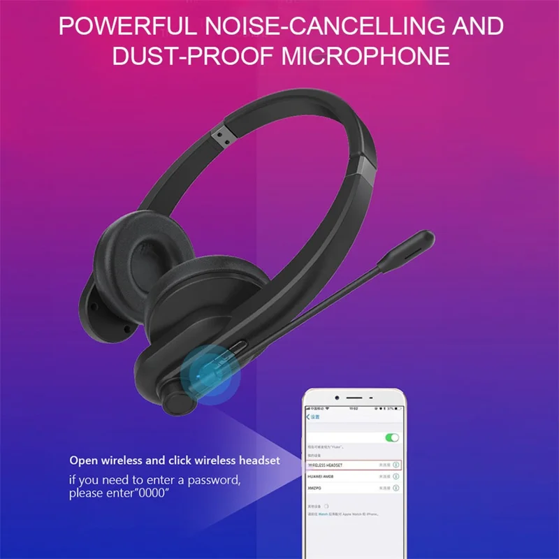 OY632 Noise-canceling Telephone Headset for Call Center Bluetooth-compatible Headphones