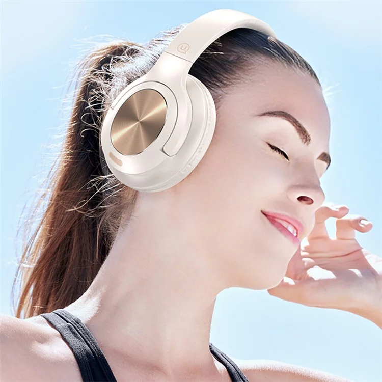 USAMS YH21 Fones de Ouvido Bluetooth Over-Ear HiFi Estéreo Headset 70H Longa Duração de Reprodução Mãos-Livres - Preto