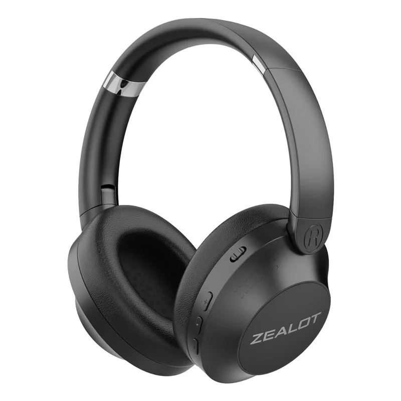 ZEALOT B38 Cuffie Wireless Sportive con Bluetooth, Cuffie con Riduzione del Rumore, Pieghevoli - Nero