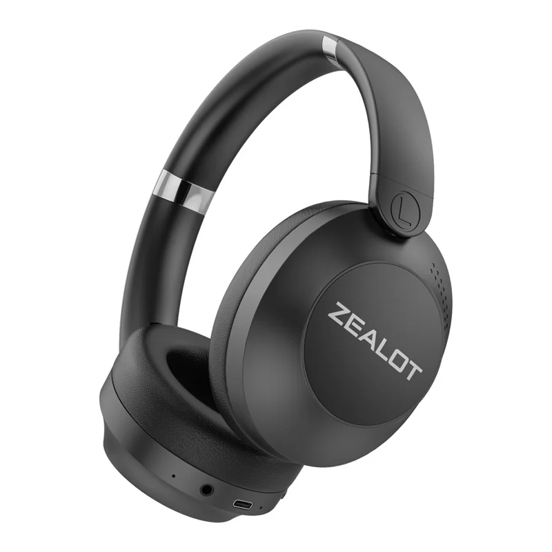ZEALOT B38 Cuffie Wireless Sportive con Bluetooth, Cuffie con Riduzione del Rumore, Pieghevoli - Nero