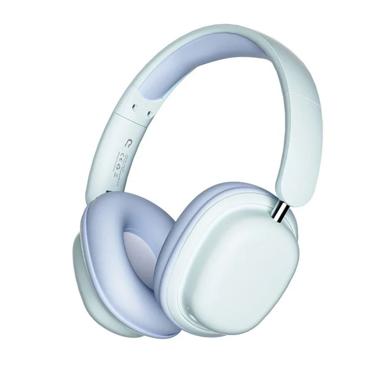 SY-T1 Over-Ear Bluetooth-compatible Headset Foldable Gaming Headphones with Plug-in ENC Microphone - Blue