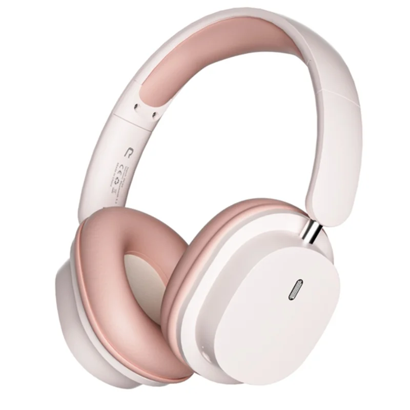 SY-T2 Wireless Over-Ear Bluetooth-compatible Headphone Foldable Headset with Built-in Noise Cancelling Microphone - Pink
