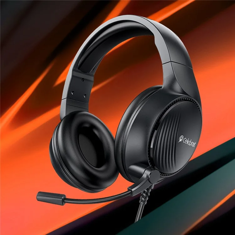 Casque filaire CELEBRAT GM-5 Over-Ear avec microphone, effet stéréo, casque de jeu
