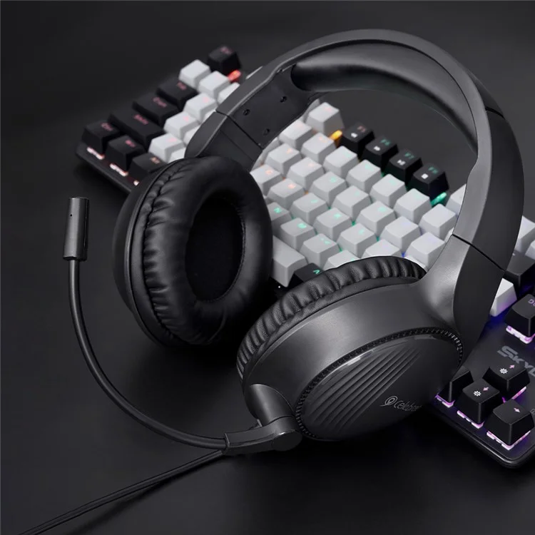 Casque filaire CELEBRAT GM-5 Over-Ear avec microphone, effet stéréo, casque de jeu