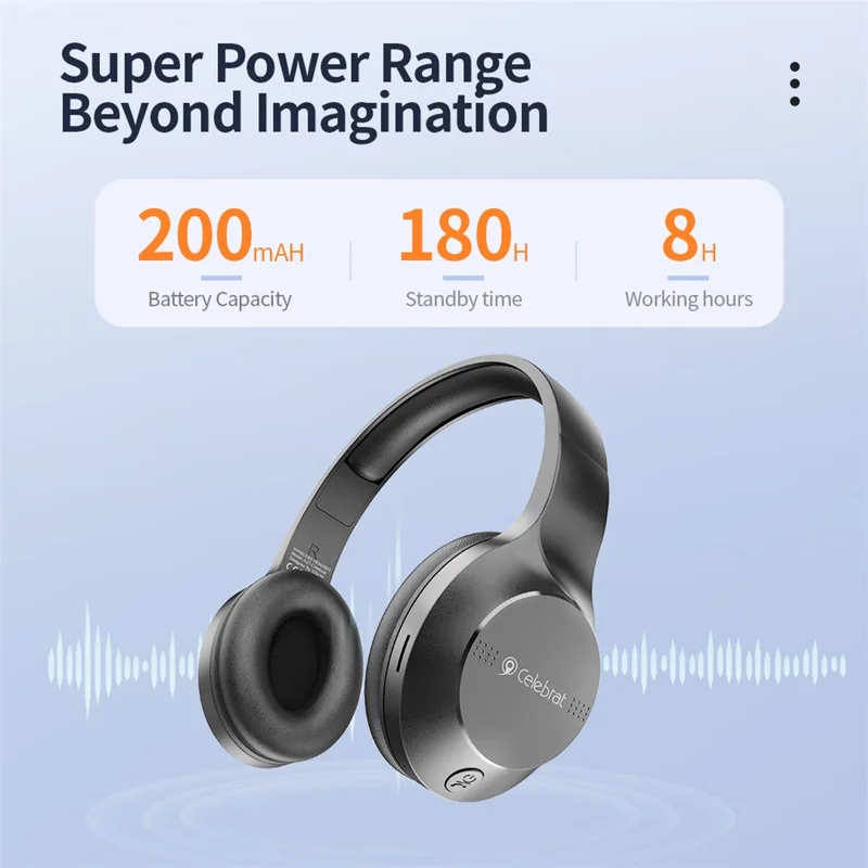 CELEBRAT A27 Gaming Headset Bluetooth-compatible 5.3 Noise Cancelling Headphones - Blue