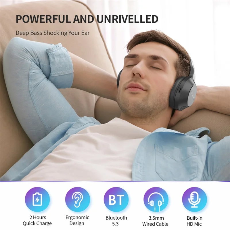 CELEBRAT A27 Gaming Headset Bluetooth-compatible 5.3 Noise Cancelling Headphones - Blue