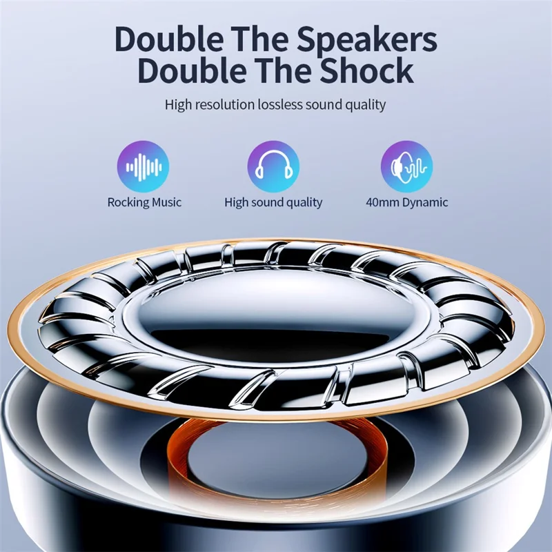 CELEBRAT A27 Gaming Headset Bluetooth-compatible 5.3 Noise Cancelling Headphones - Blue